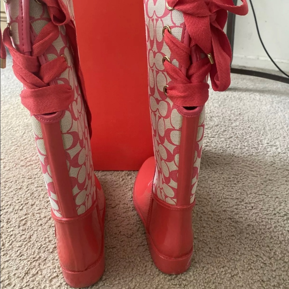 Coach rain boots